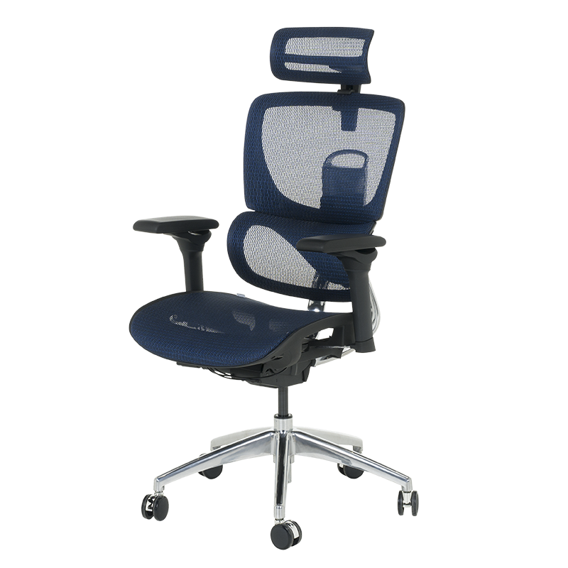 Ергономичен стол CALGARY - син