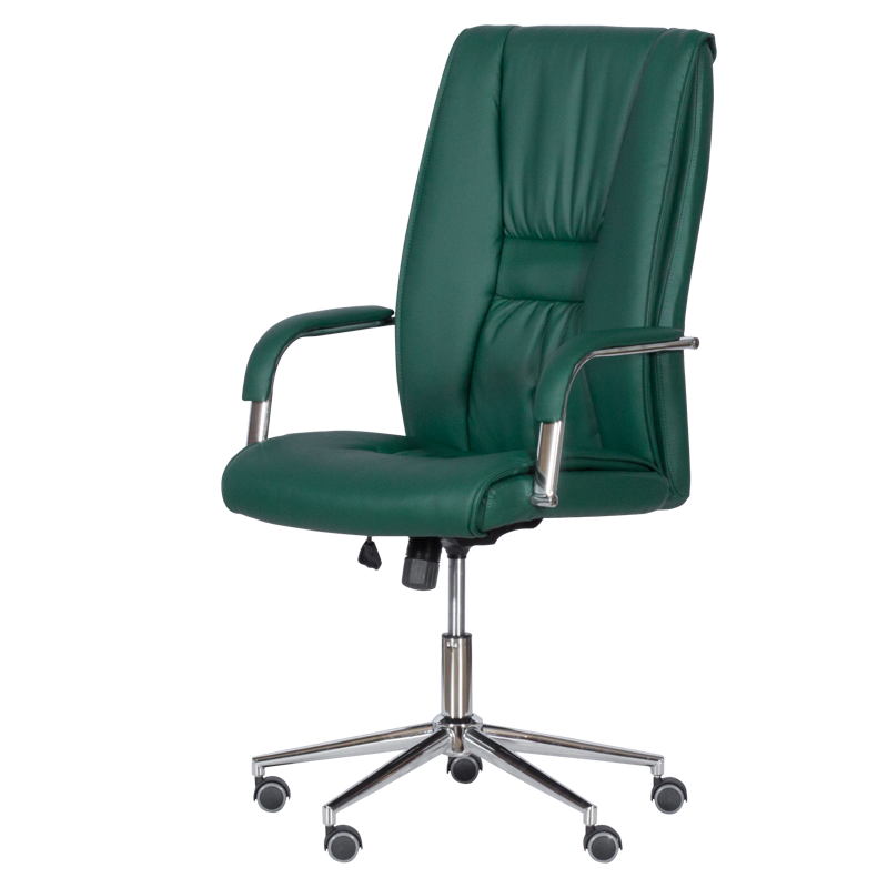 Президентски офис стол Carmen 6500-1 - маслено зелен