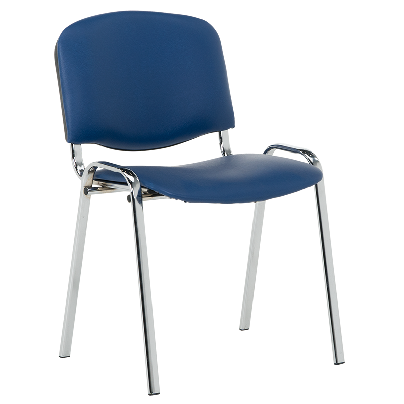 Посетителски стол Carmen 1135-1 LUX - тъмносин SC