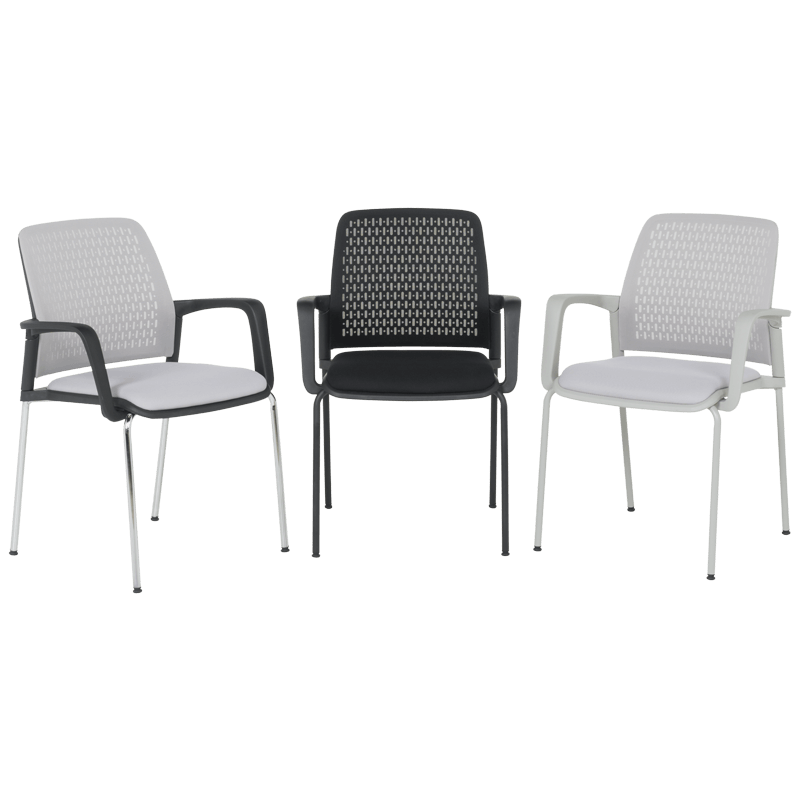 Посетителски стол Carmen 1138 G - светлосив