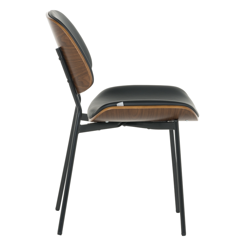 Посетителски стол Carmen 1180 - орех-черен