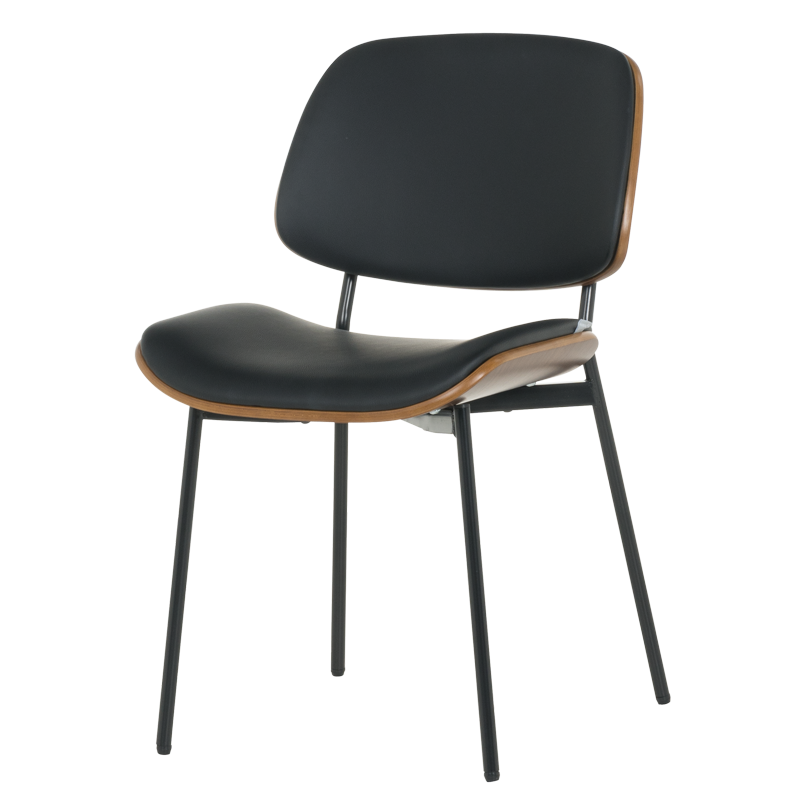 Посетителски стол Carmen 1180 - орех-черен