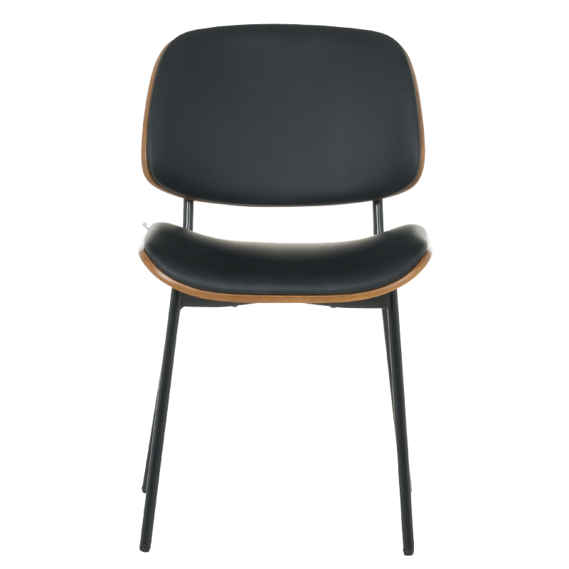 Посетителски стол Carmen 1180 - орех-черен