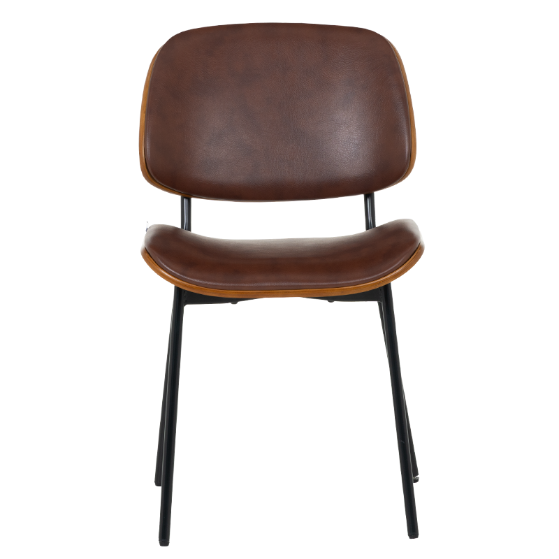 Посетителски стол Carmen 1180 - орех-искрящо кафяв