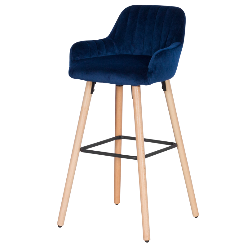 Бар стол Carmen 3082 - тъмно син