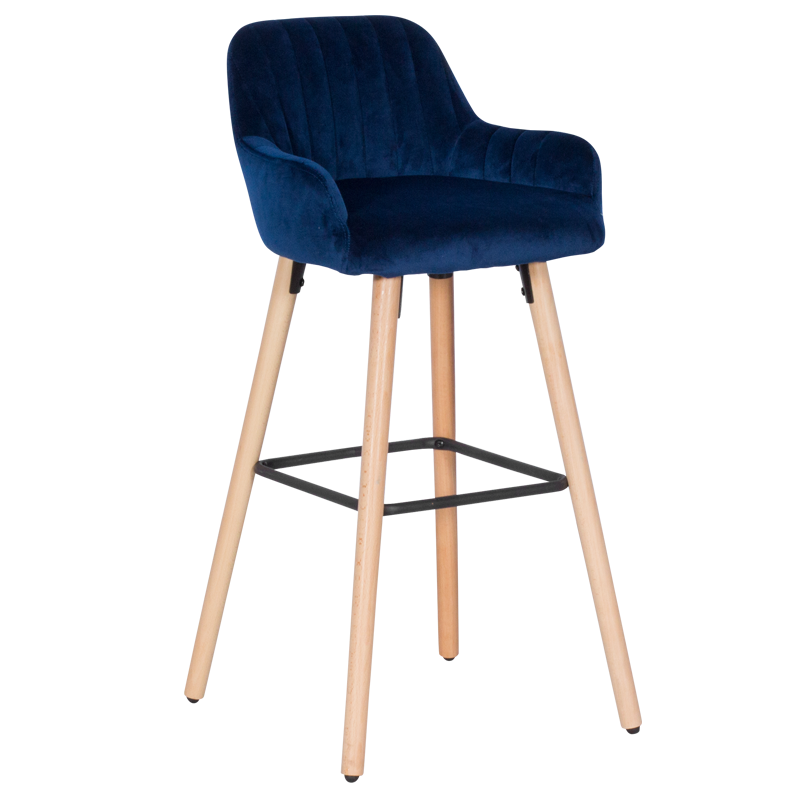 Бар стол Carmen 3082 - тъмно син