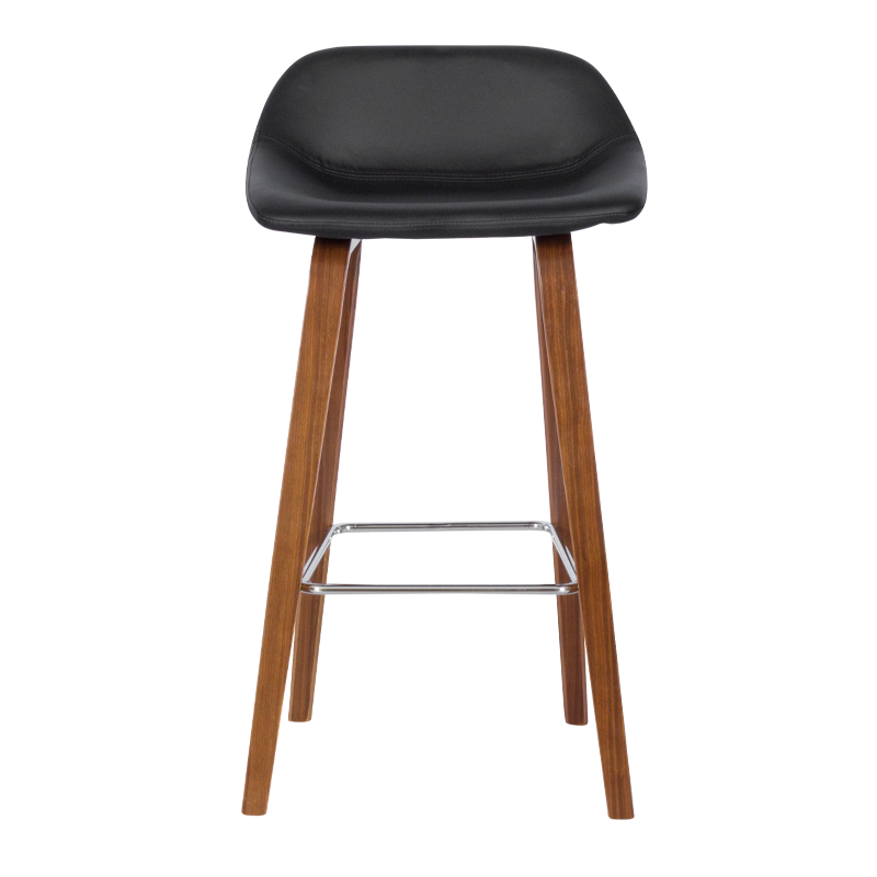 Бар стол Carmen 3088 - орех - черен