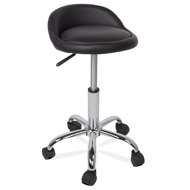 Табуретка с колелца Carmen 3067 - черен