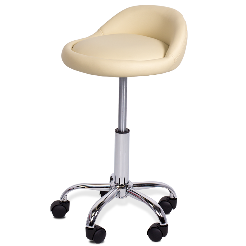 Табуретка с колелца Carmen 3067 - крем