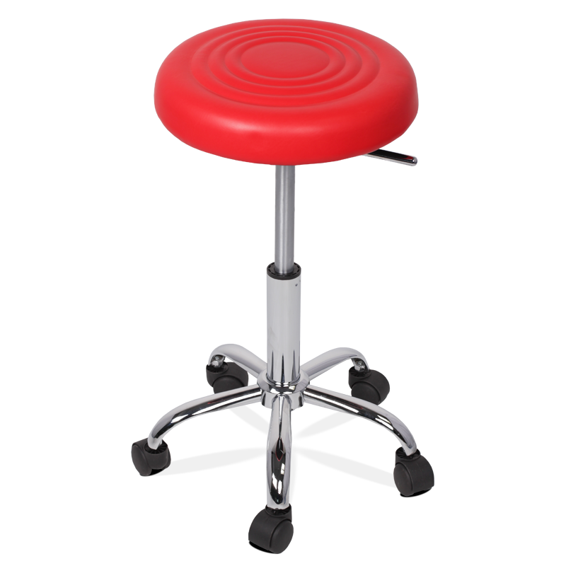 Табуретка с колелца Carmen 3075 - червен
