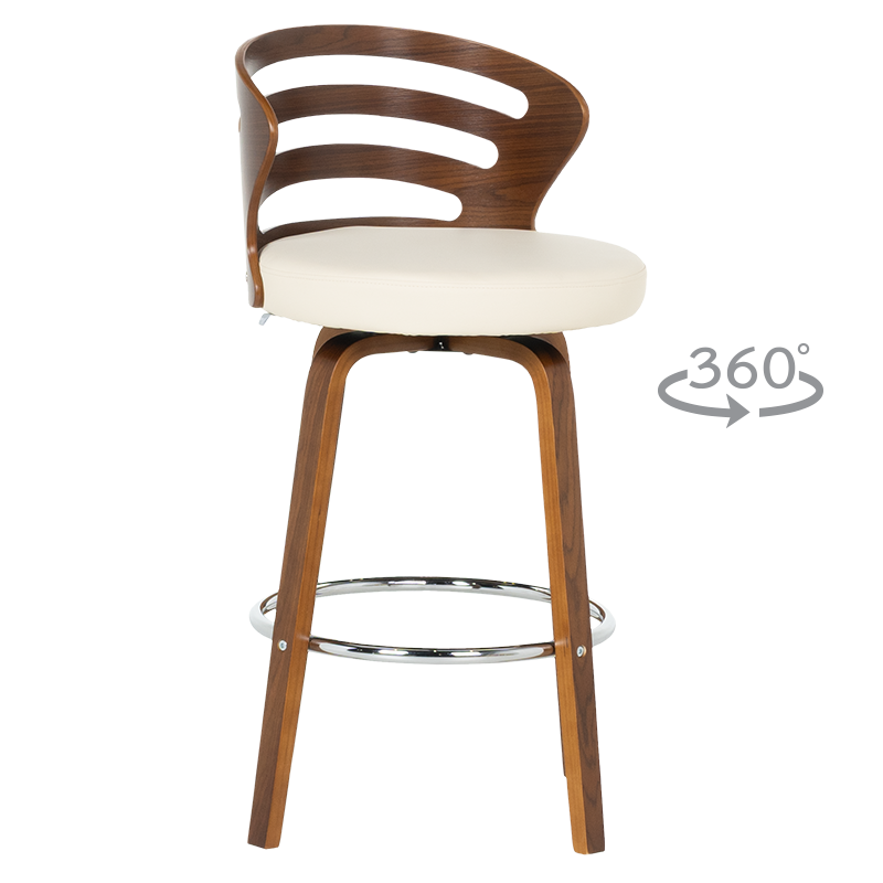 Бар стол Carmen 4041 - орех - крем