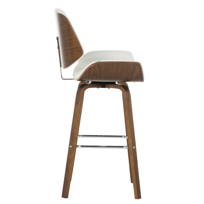 Бар стол Carmen 4027 - орех / бял