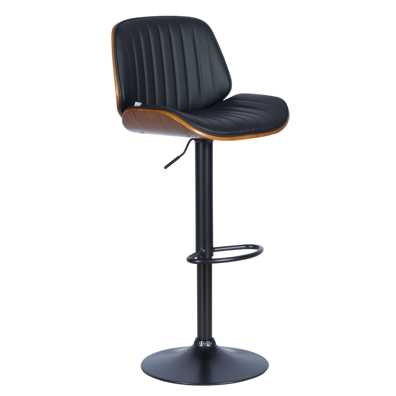 Бар стол Carmen 4028 - орех / черен