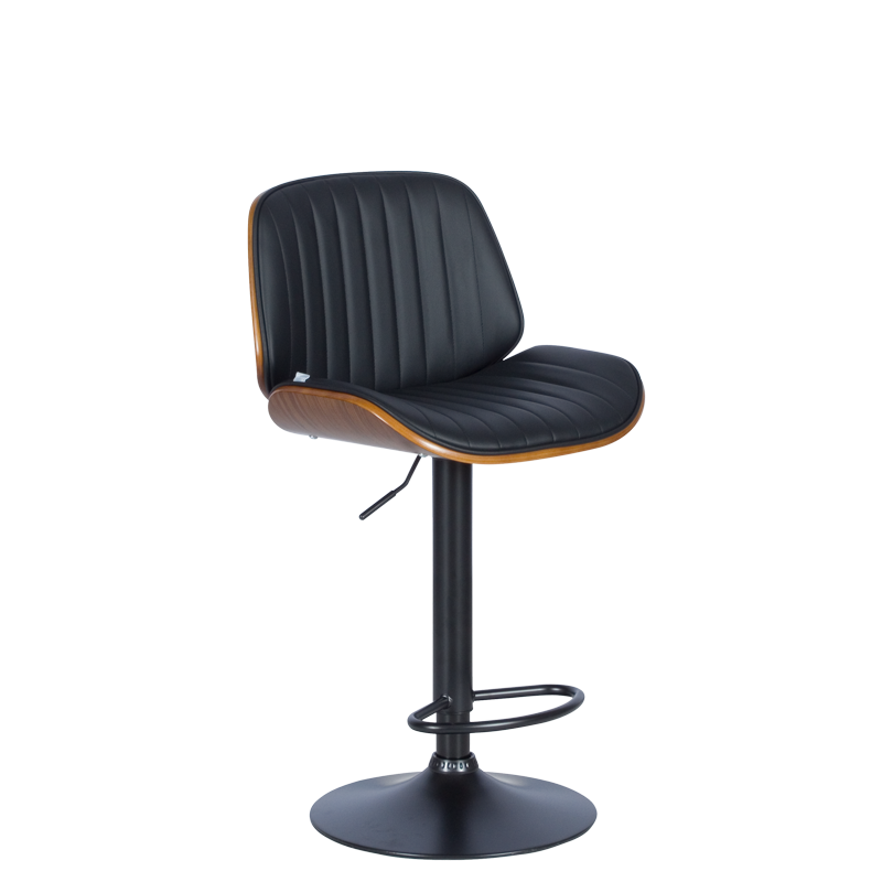 Бар стол Carmen 4028 - орех / черен