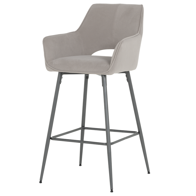 Бар стол TELFORD 2 - светлосив MJ 3