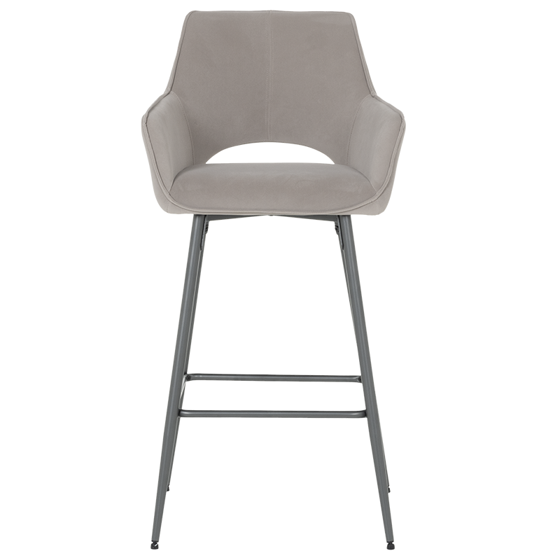 Бар стол TELFORD 2 - светлосив MJ 3