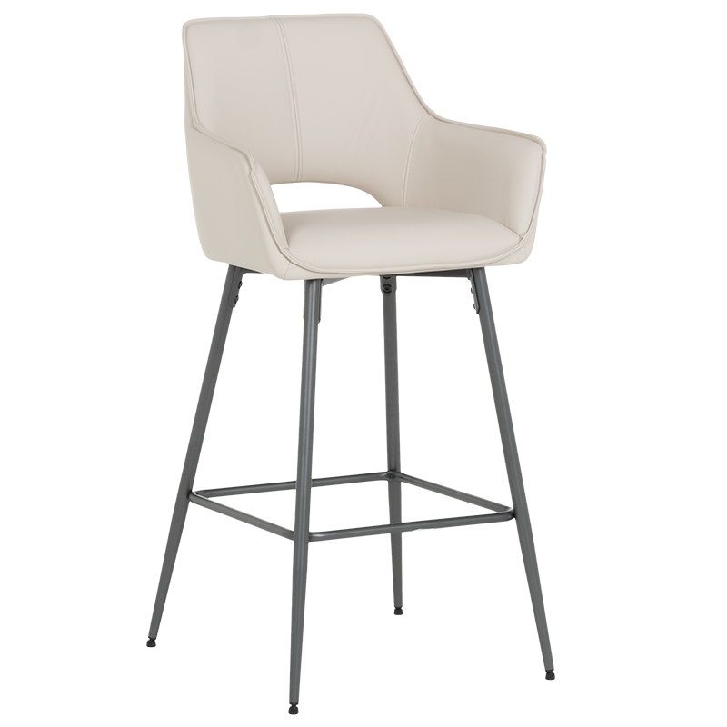 Бар стол TELFORD 2 силиконова кожа - капучино 04