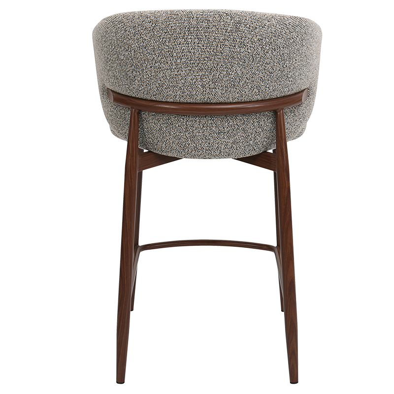 Бар стол MEMO - черен -кафяв 170 WAL