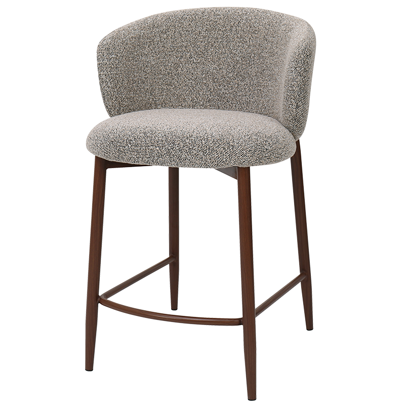 Бар стол MEMO - черен -кафяв 170 WAL