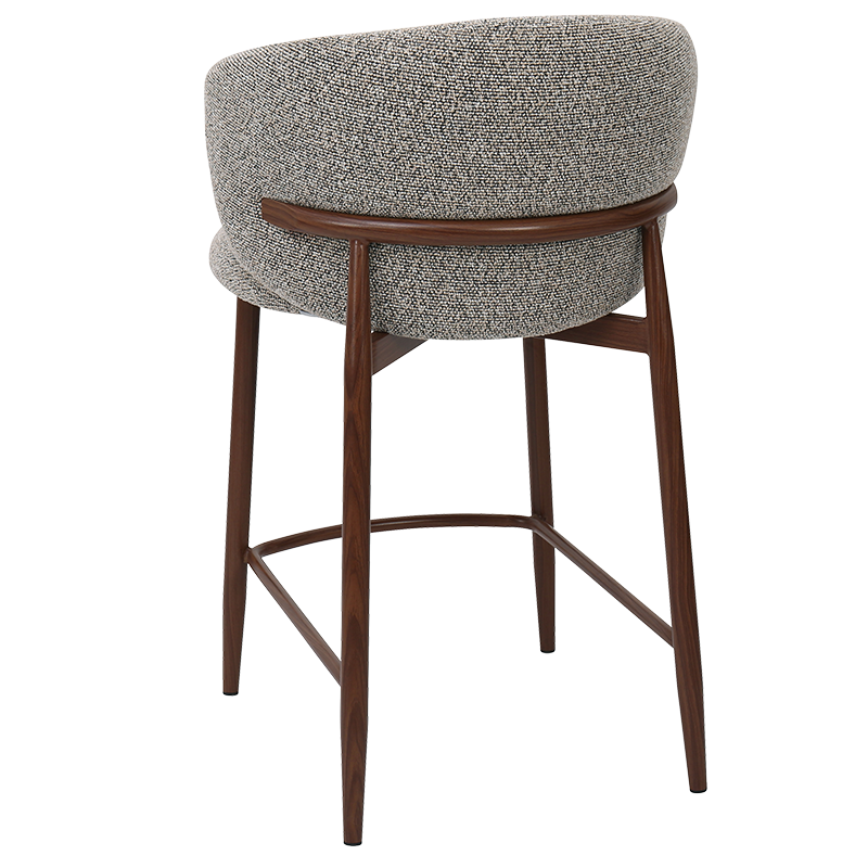 Бар стол MEMO - черен -кафяв 170 WAL