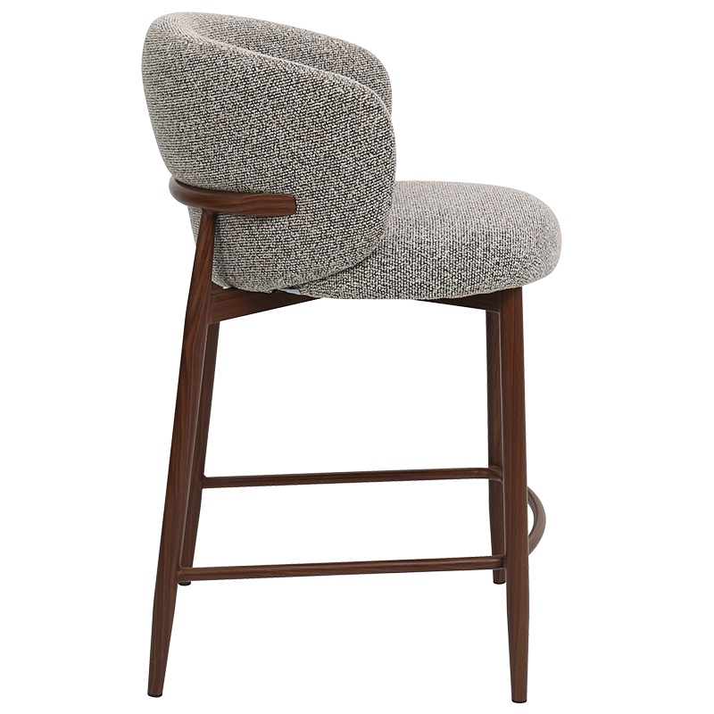 Бар стол MEMO - черен -кафяв 170 WAL