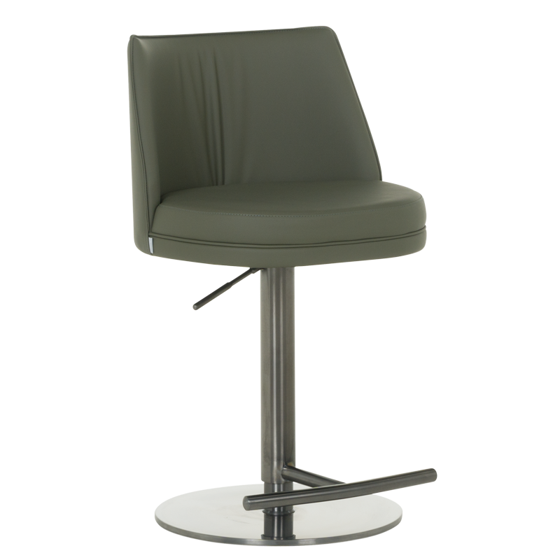 Бар стол KARIBA - черно-зелен BG