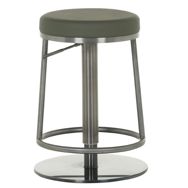 Бар стол BEZU - черно-зелен BG