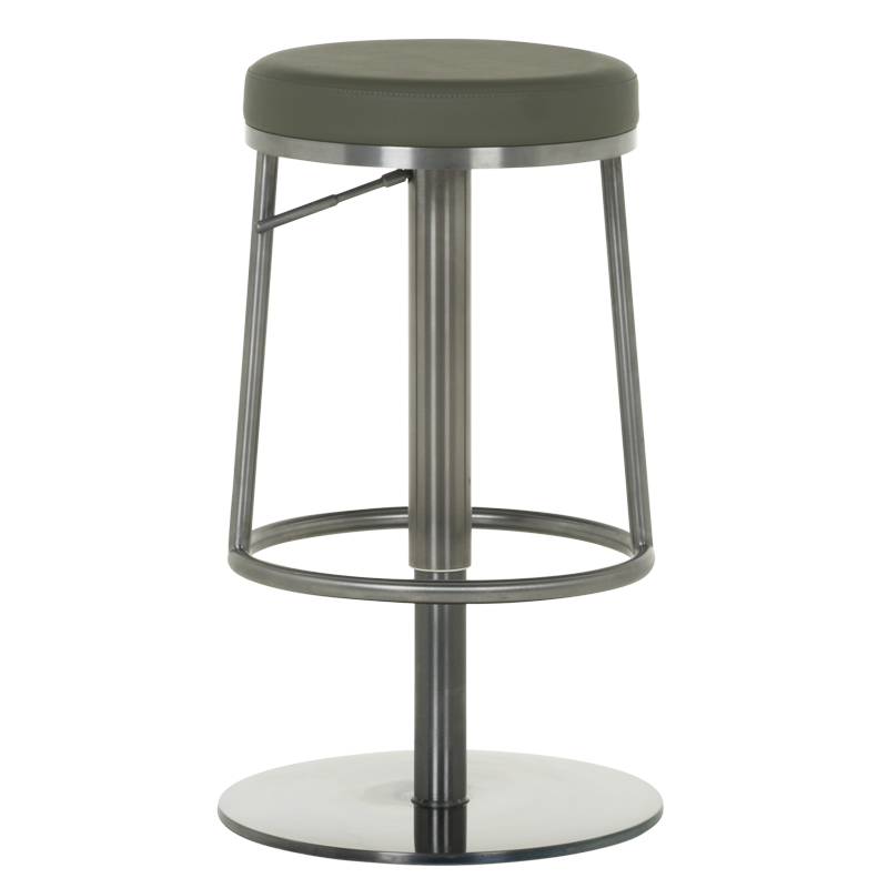 Бар стол BEZU - черно-зелен BG