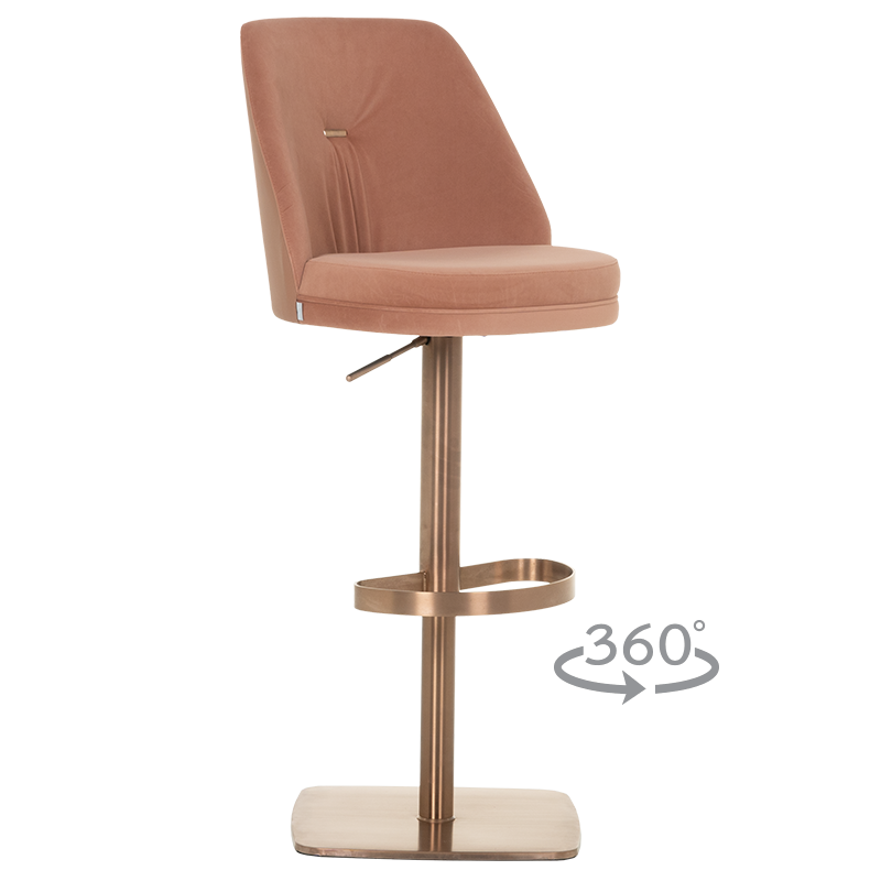 Бар стол HAUNA - розов RG