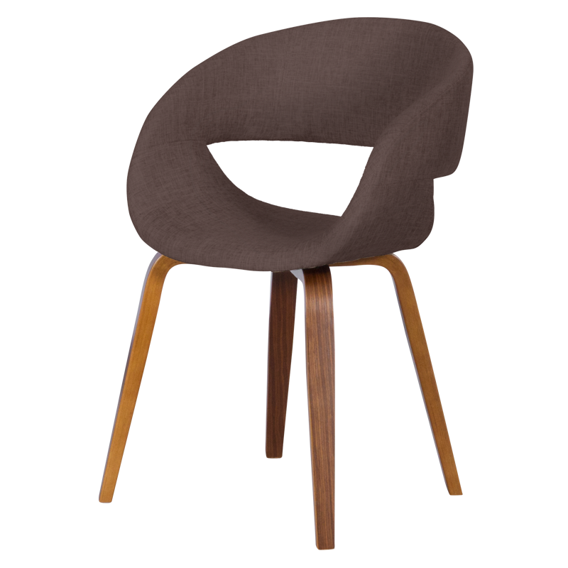 Трапезен стол Carmen 9975 - орех - кафяв