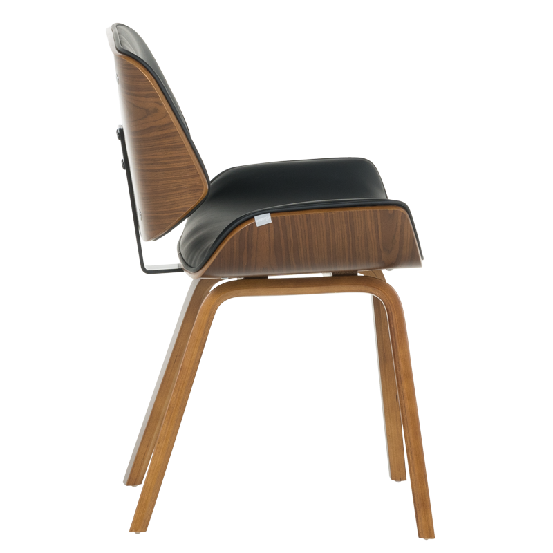 Трапезен стол Carmen 9976 - орех-черен