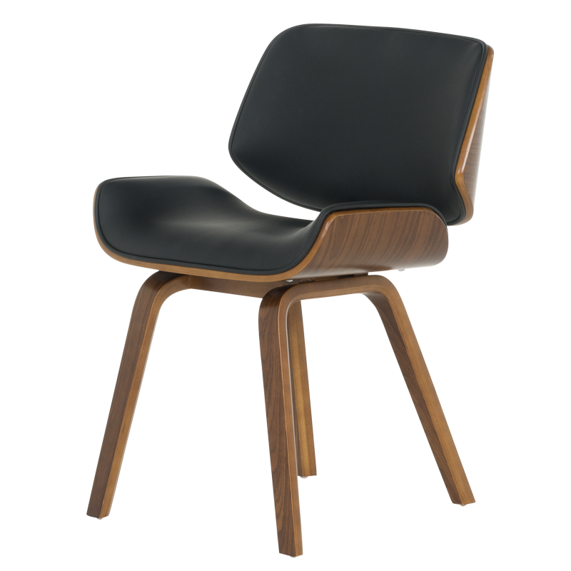 Трапезен стол Carmen 9976 - орех-черен