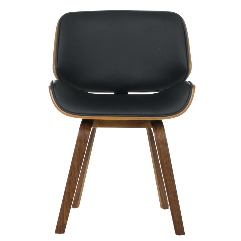 Трапезен стол Carmen 9976 - орех-черен