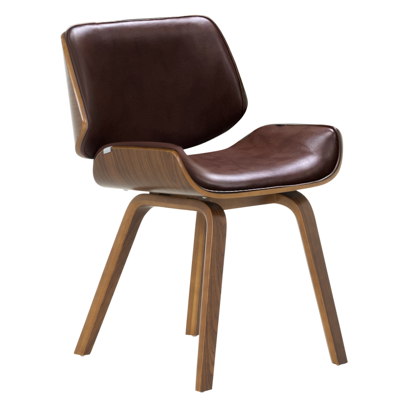 Трапезен стол Carmen 9976 - орех-искрящо кафяв