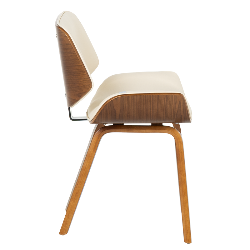 Трапезен стол Carmen 9976 - орех-крем