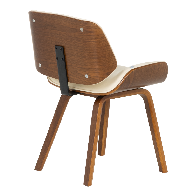 Трапезен стол Carmen 9976 - орех-крем