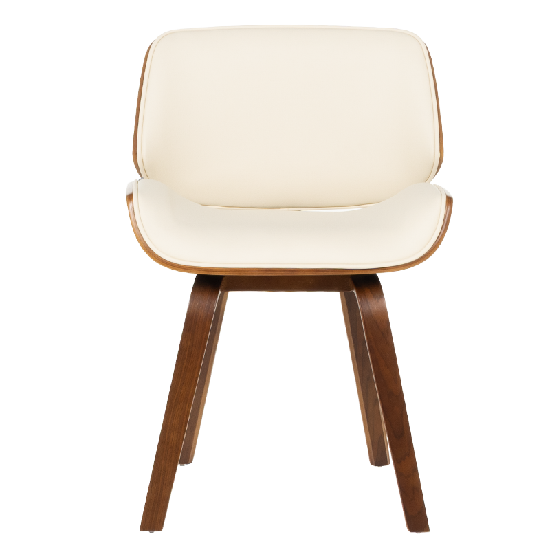 Трапезен стол Carmen 9976 - орех-крем