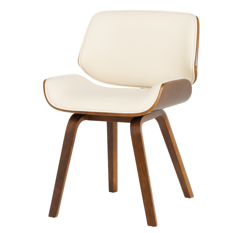 Трапезен стол Carmen 9976 - орех-крем