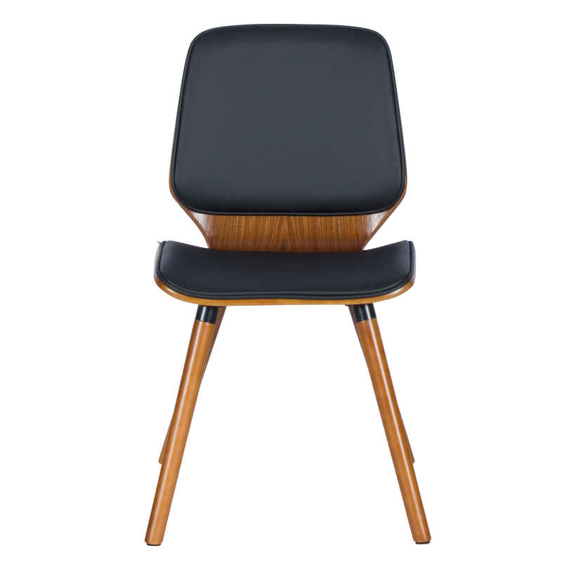 Трапезен стол Carmen 9977 - орех / черен