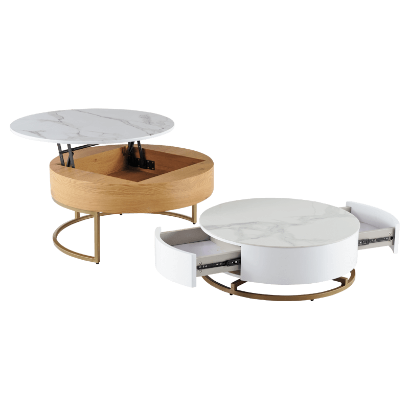 Комплект холни масички TAMPA 1 - бял + бук