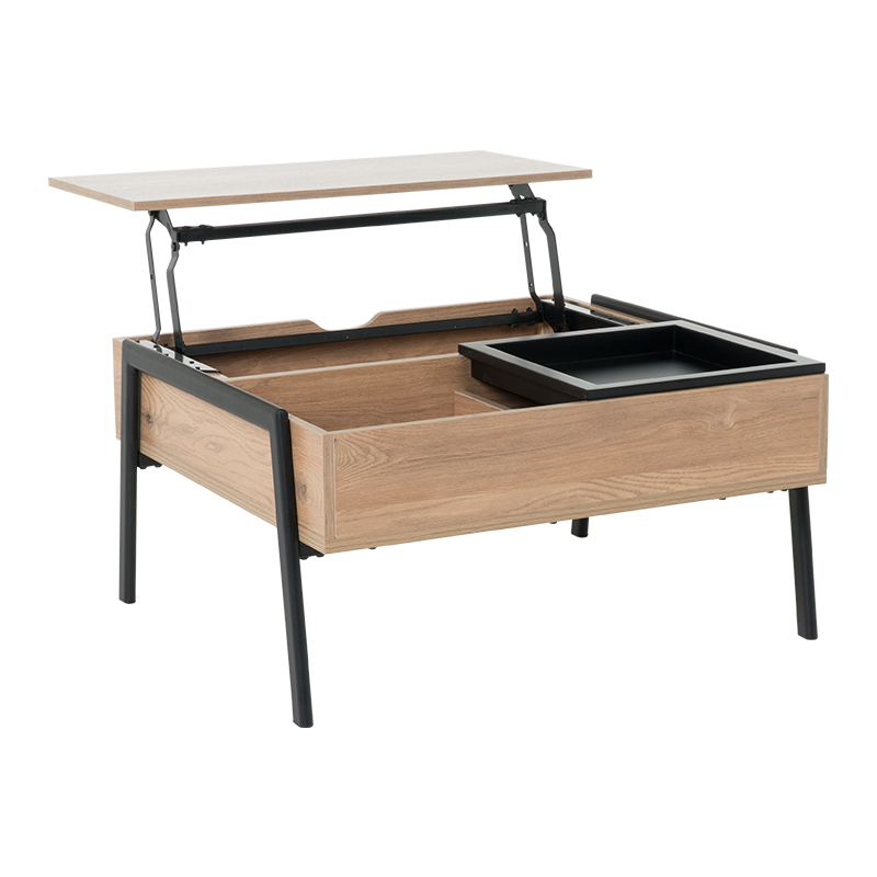 Холна маса с повдигащ механизъм KENT - златен дъб