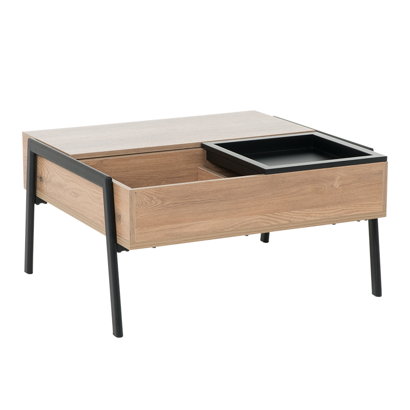 Холна маса с повдигащ механизъм KENT - златен дъб