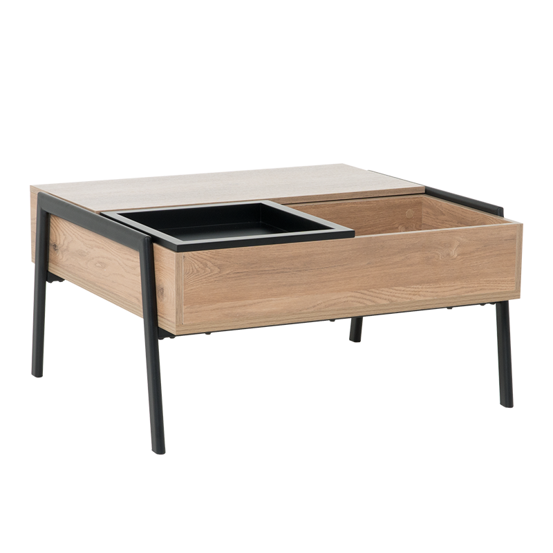 Холна маса с повдигащ механизъм KENT - златен дъб