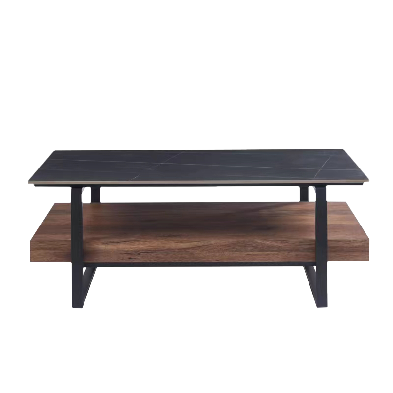 Холна маса PITEA - орех / черно