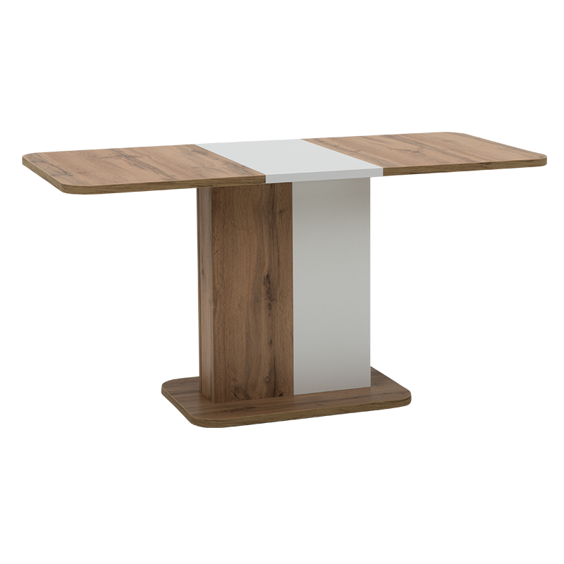 Разтегателна трапезна маса NEXT дъб вотан - бял