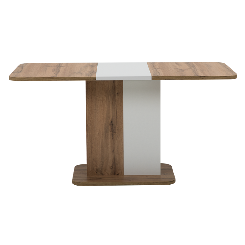 Разтегателна трапезна маса NEXT дъб вотан - бял