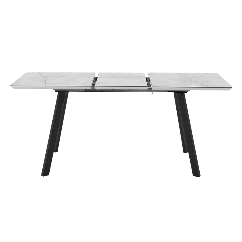 Разтегателна трапезна маса DARWIN - сив - черен