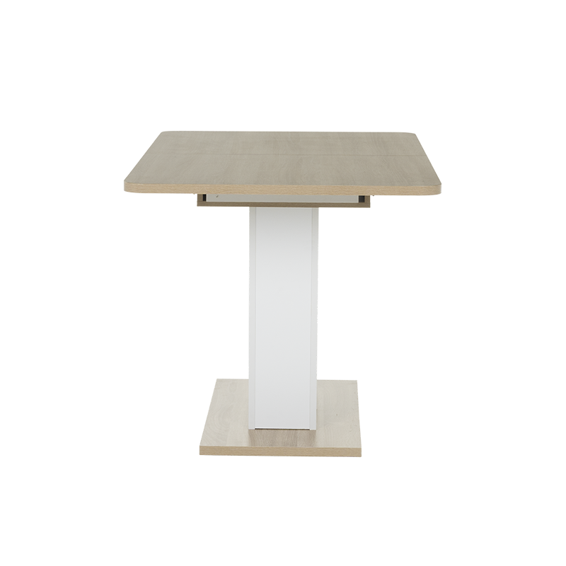 Разтегателна трапезна маса VEGAS T - дъб сонома / бял