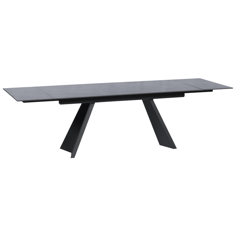Разтегателна трапезна маса GLOGOW - черна