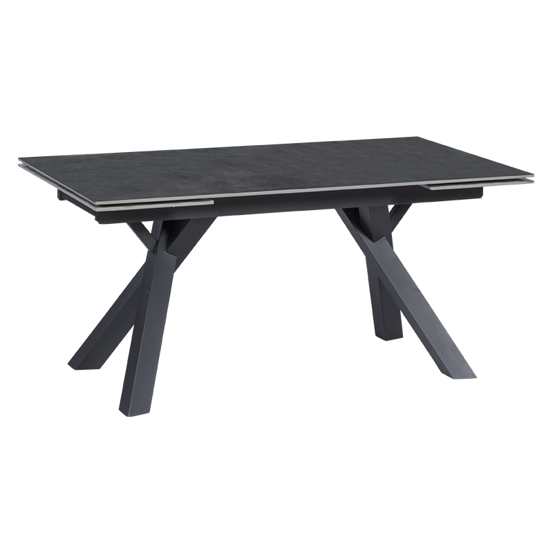 Разтегателна трапезна маса OPOLE - тъмносива